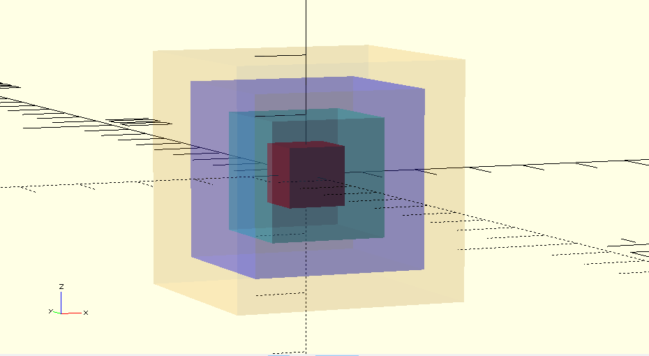 Цвета и прозрачность в OpenSCAD - команда color()