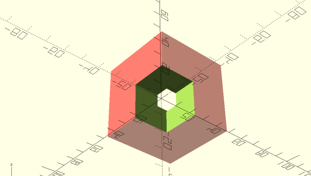 Булевы операции в OpenScad: union(), difference(), intersection()